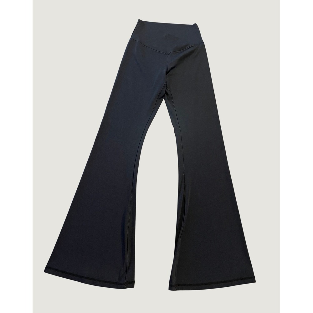 Sunzel Flare Leggings Women Size S Black Crossover V Waist 1682